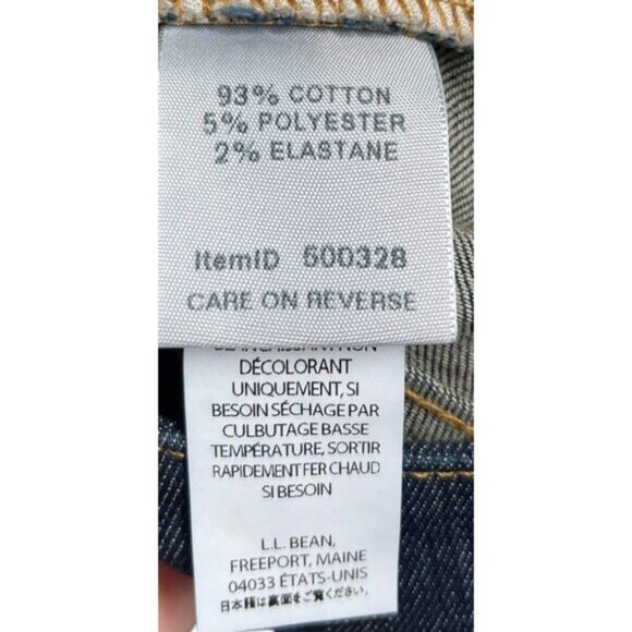 LL Bean Jeans Women's Size 2 Petite Blue Classic Fit Straight Leg - Picture 5 of 9